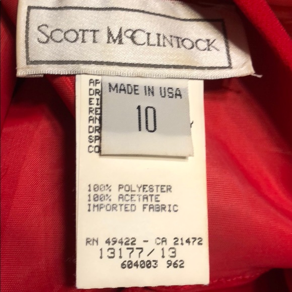 Stunning A-Line size 10 red dress with bow in back - Picture 7 of 8